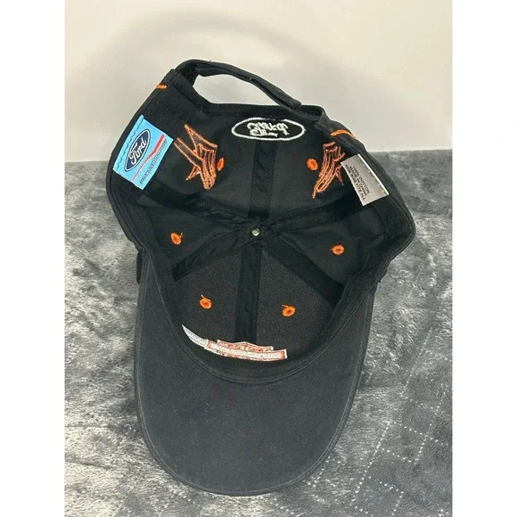 Hat / Cap Harley Davidson - Black with Orange Flames - Picture 4 of 6